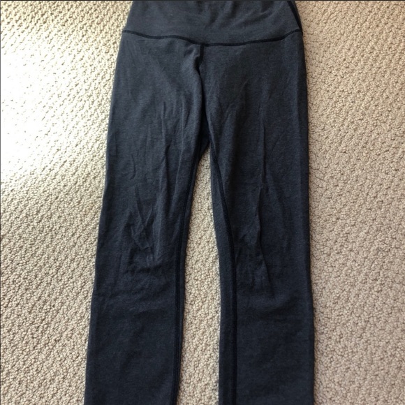 Lululemon dark gray high waist legging crop size 4 - Picture 2 of 3
